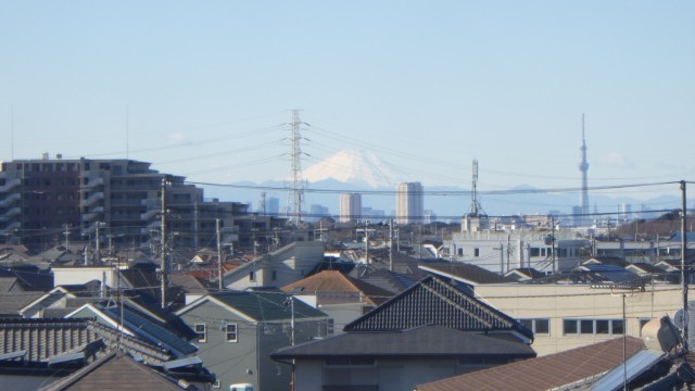 4階から見た富士山